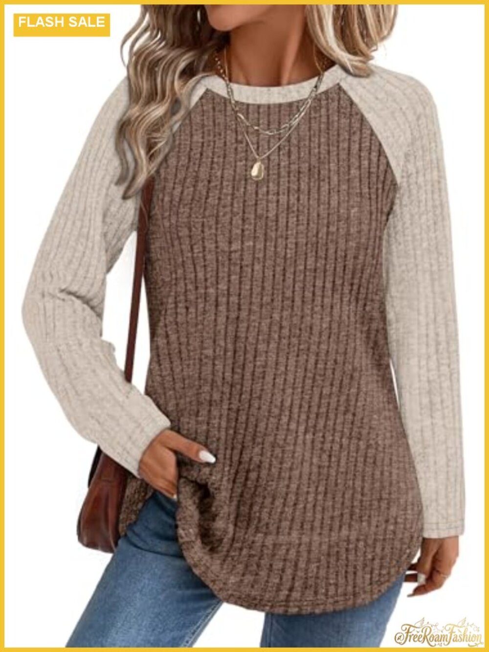 WIHOLL Long Sleeve Shirts for Women Fall Sweaters Lightweight Trendy Tops